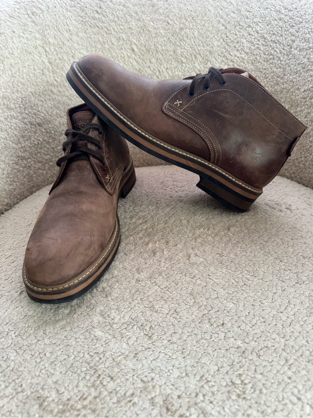 Wolverine 1883 Francisco Chukka Boots Men’s 9 Brown Leather